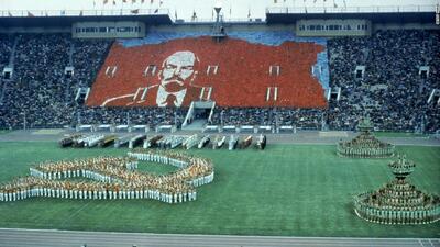 عکس/افتتاحیه المپیک شوروی همراه با لنین، ۵۶ سال پس از مرگ او