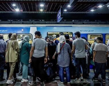 ویدیو / سرگردانی مردم  به دلیل اختلال خط یک مترو تهران