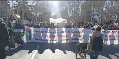 خبرگزاری فارس - تظاهرات ده‌ها هزار نفر در اسپانیا علیه رژیم اسرائیل و در حمایت از مردم غزه