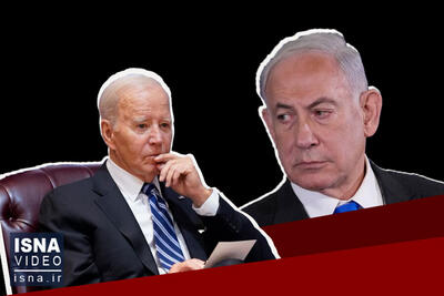 ویدیو/ نتانیاهو با بایدن لج کرد !