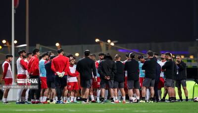 اتفاق جالب در آخرین تمرین تیم ملی قبل از دیدار با امارات / قلعه‌نویی ازسوی شاگردانش تشویق شد