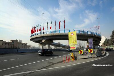 (تصاویر) افتتاح پل ضد برف در تهران