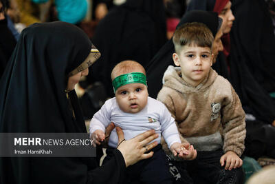 تصاویر: آیین شیرخوارگان حسینی در همدان