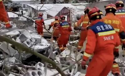 مدفون شدن ده‌ها نفر بر اثر رانش زمین در جنوب‌غرب چین