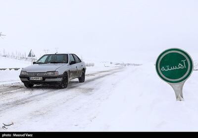 ویدئویی از بارش سنگین برف در آزادراه تهران-شمال