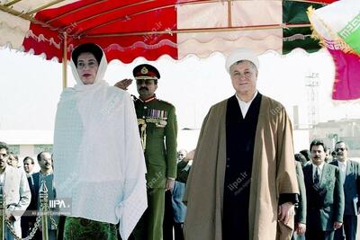 عکس/بانوی اصالتا ایرانی پاکستان، در کنار هاشمی رفسنجانی
