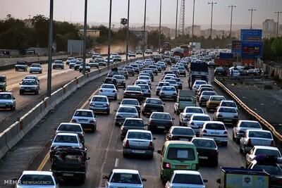 ترافیک سنگین در ۷ بزرگراه پایتخت