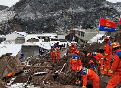 ۱۱ کشته و ده‌ها مفقود در پی رانش زمین در چین