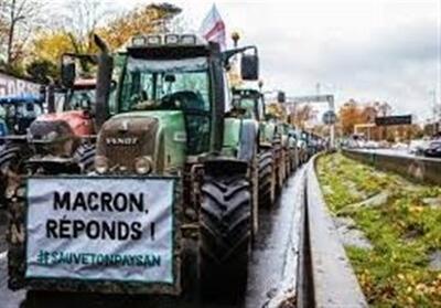 اعتراض کشاورزان به فرانسه رسید/ وحشت پاریس از ظهور جنبش جلیقه سبزها - تسنیم