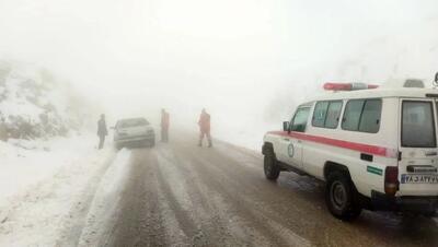 امدادرسانی به ۲۱۰ نفر در برف و کولاک شهرستان کوهرنگ
