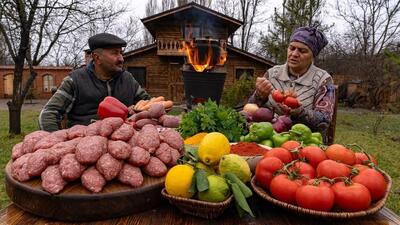 پخت کباب تابه ای به روش دیدنی بانوی ترکیه ای (فیلم)