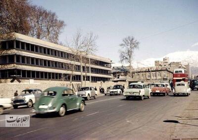 تصویری ناب از این میدان قدیمی تهران؛ ۶۶ سال قبل