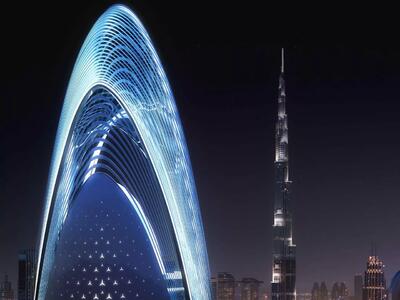 مرسدس بنز از یک برج مسکونی 1 میلیارد دلاری در دبی پرده برداشت [تماشا کنید]