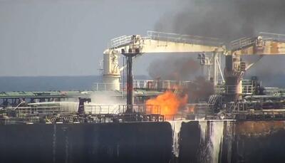 نیروی دریایی فرانسه تصاویر لحظه حمله یمن به نفتکش انگلیسی را منتشر کرد (فیلم)