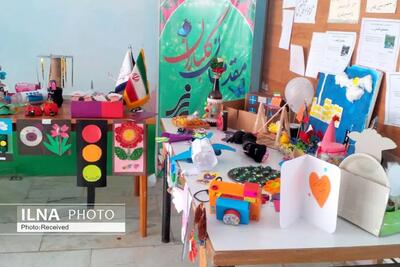 نمایشگاه هفته فرهنگ و هنر در مدارس قزوین برگزار شد
