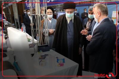 رهبر انقلاب اسلامی ساعتی پیش، از نمایشگاه توانمندی‌های تولید ایرانی بازدید کردند