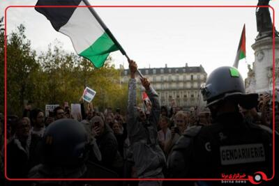 درگیری پلیس با حامیان فلسطین در ایتالیا