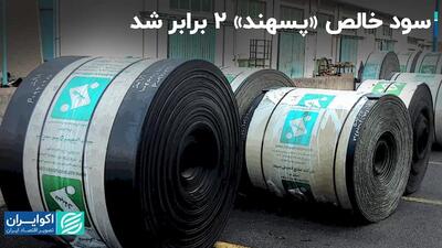 افزایش 100 درصدی سود خالص «پسهند» در بورس تهران