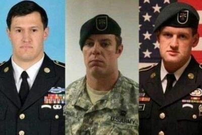 تصویر سه آمریکایی که در حمله پهپادی به پایگاه آمریکایی در مرز سوریه و اردن کشته شدند