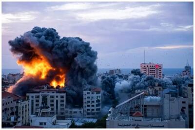 حمله اسرائیل به محل نیروهای مقاومت در دمشق+ فیلم