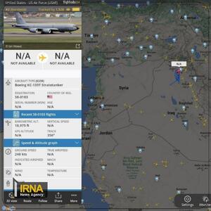 فعالیت هواپیمای ارتش آمریکا در نزدیکی مرز ایران + عکس