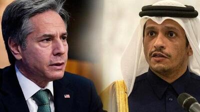 رایزنی وزیران خارجه آمریکا و قطر درباره غزه