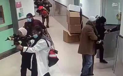فیلم/ لحظه حمله تروریستی صهیونیست‌ها در بیمارستان جنین