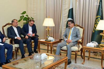 عکس/ دیدار امیرعبداللهیان با نخست وزیر پاکستان