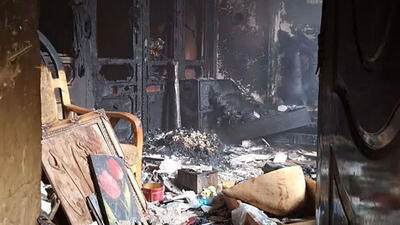 آتش‌سوزی منزل مسکونی در نیشابور