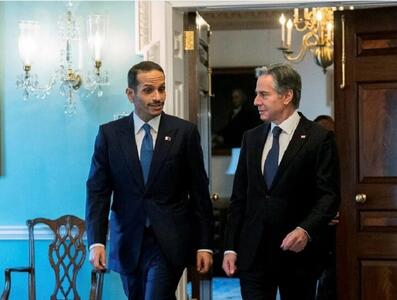 دیدار و گفت‌وگوی وزرای خارجه آمریکا و قطر