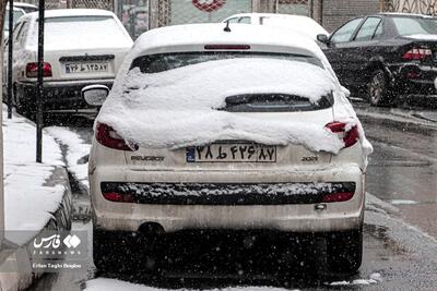 (تصاویر) بارش نخستین برف زمستانی در زنجان