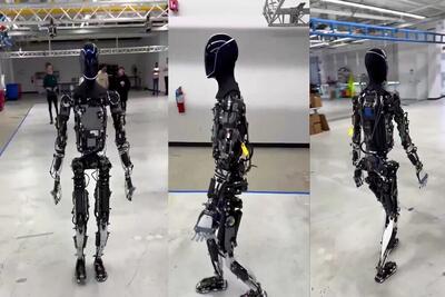 جدیدترین فیلم از راه رفتن ربات تسلا را تماشا کنید