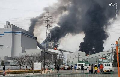 فیلم/ وقوع انفجار در نیروگاه حرارتی ژاپن