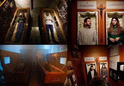فیلم| کوچک‌ترین اتاق فرار جهان یک تابوت است!