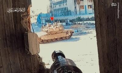فیلم/ انهدام ادوات زرهی ارتش اسرائیل توسط نیروهای قسام