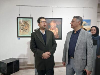 بازدید مدیر کل فرهنگ و ارشاد خراسان رضوی از نمایشگاه آثار تجسمی