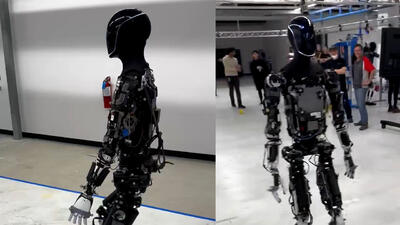 راه‌ رفتن ربات انسان‌نما + فیلم