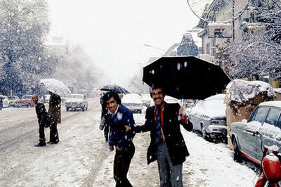 تصاویری قشنگ و دیدنی از تهران قدیم در روز‌های برفی