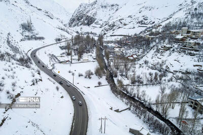 وضعیت راه‌های کشور در پی بارش برف سنگین