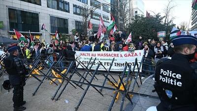 تظاهرات در حمایت از فلسطین از پاریس تا بروکسل