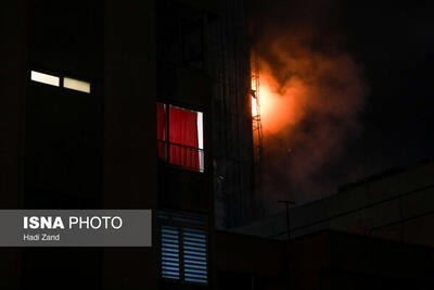 آتش‌سوزی در بازار شب نجف‌آباد
