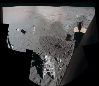 تصویر روز ناسا: منظره آنتارس، ماژول آپولو 14