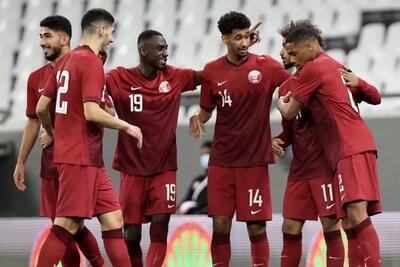 گل اول تیم ملی قطر به ازبکستان روی ضربه الهیدوس(ویدئو)