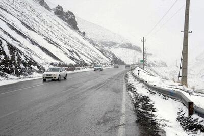 بارش برف و باران در جاده‌های ۸ استان/ آخرین وضعیت جوی ترافیکی جاده‌ها