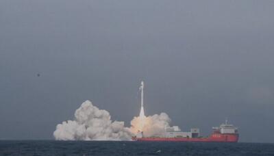 پرتاب دریایی موشک ماهواره‌بر اژدها- ۳ در چین