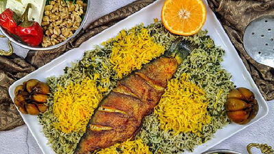 تزئین سبزی پلو ماهی برای عید / عکس