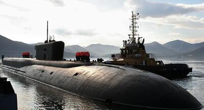 استفاده روسیه از زیردریایی هسته‌ای با 16 موشک بالستیک قاره پیما/ فیلم