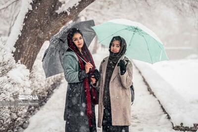 بارش برف در کابل