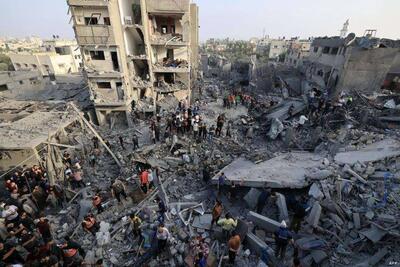 بمباران هولناک غزه با 66 هزار تن بمب/ادامه درگیری های شدید در غزه و  خان‌یونس/شمار شهدای نوار غزه به ۲۷هزار و ۳۶۵ نفر رسید