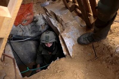 تونل حماس کشف شده توسط اسرائیل کانال آب از آب درآمد + عکس